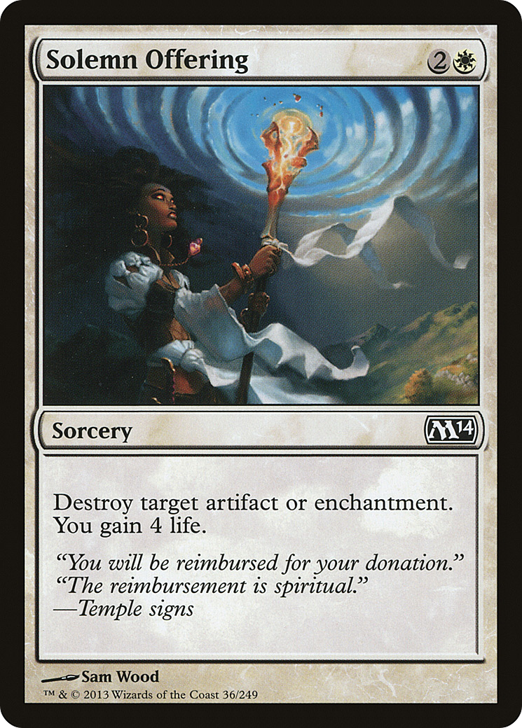 Solemn Offering (M14-036) -  Foil