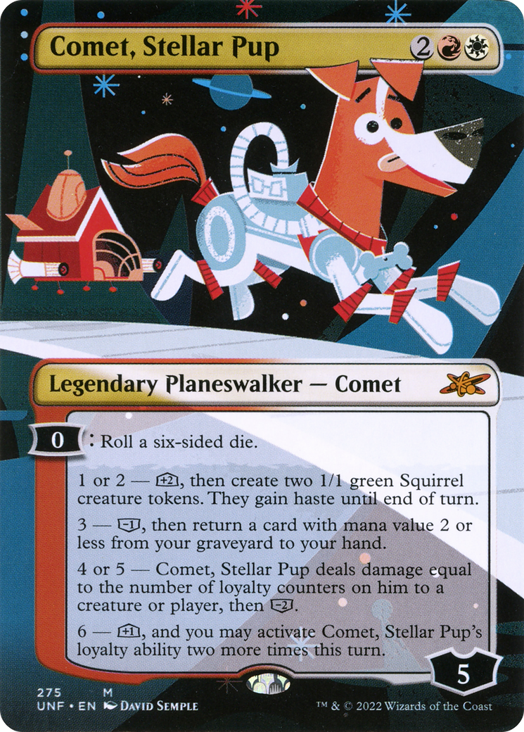 Comet, Stellar Pup (UNF-275) - : (Showcase) (Borderless) Foil