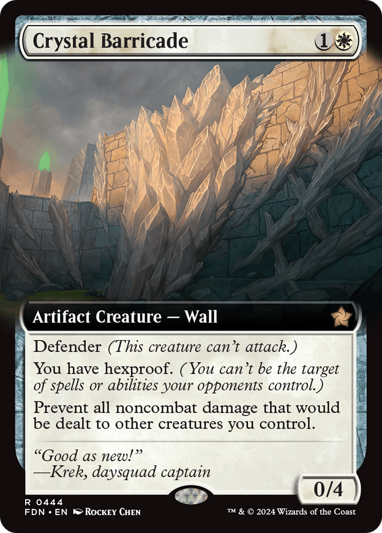 Crystal Barricade (FDN-444) - : (Extended Art) Foil