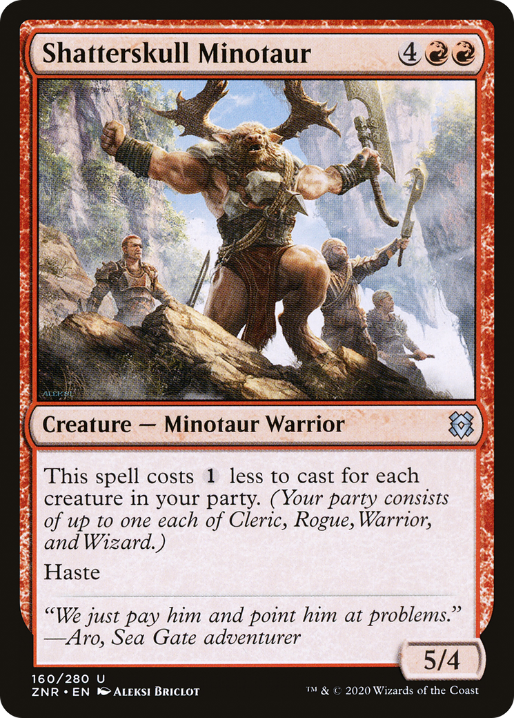 Shatterskull Minotaur (ZNR-160) -  Foil