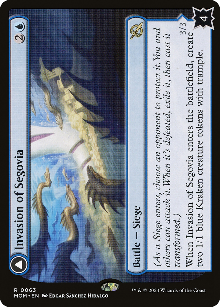 Invasion of Segovia // Caetus, Sea Tyrant of Segovia (MOM-063) -  Foil