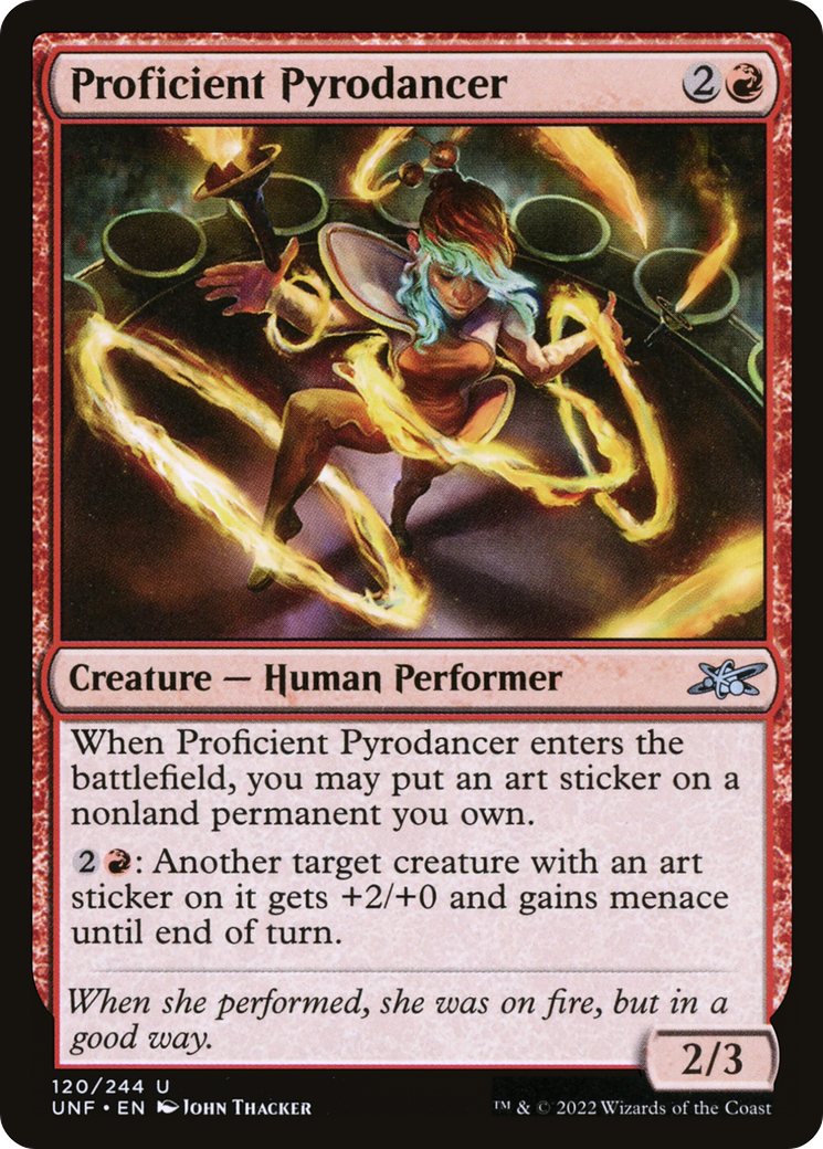 Proficient Pyrodancer (UNF-120) -  Foil