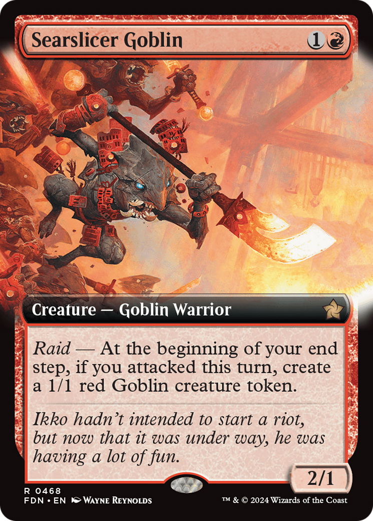 Searslicer Goblin (FDN-468) - : (Extended Art) Foil