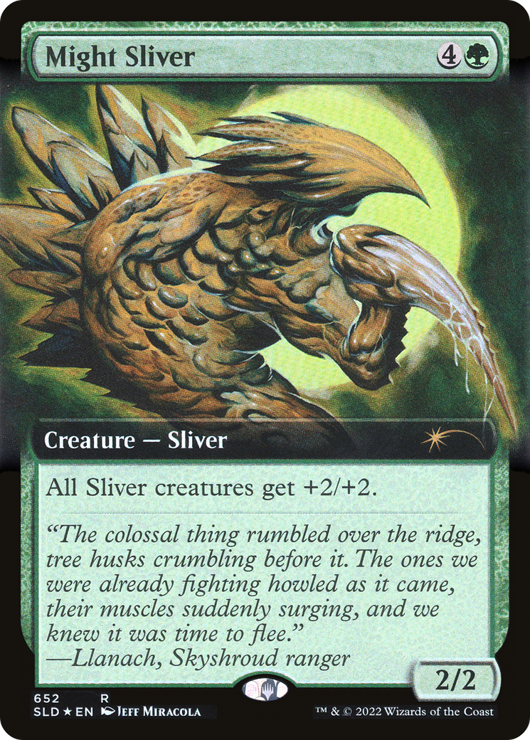 Might Sliver (SLD-652) - : (Extended Art) Foil