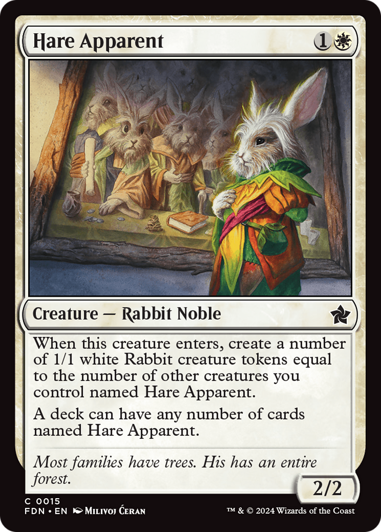 Hare Apparent (FDN-015) -  Foil