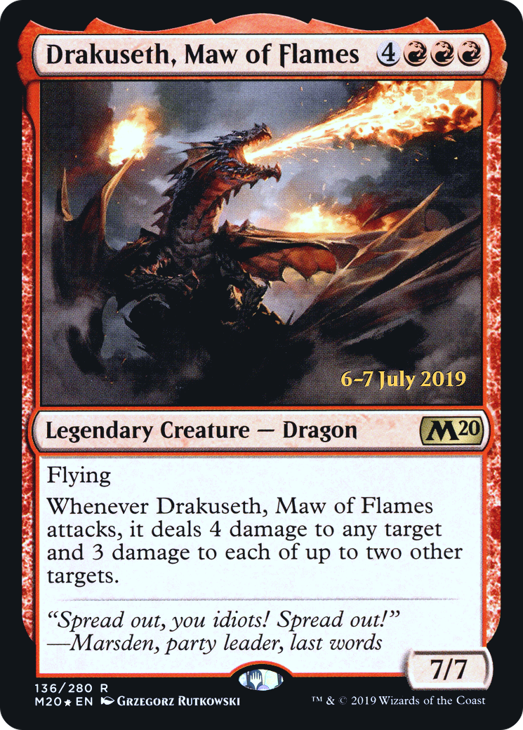 Drakuseth, Maw of Flames (PRE-136S) -  Foil