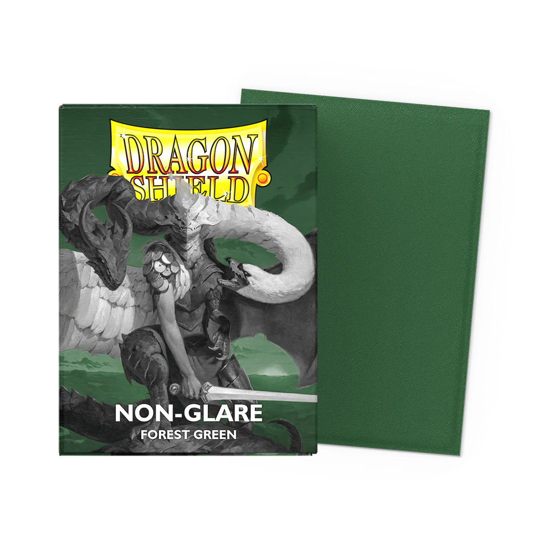Dragon Shield Sleeves: Standard Matte Non-Glare - Forest Green 100CT