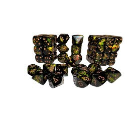 Chessex Brush Dice Deep Forest 7 Die Set Item # CHX24405