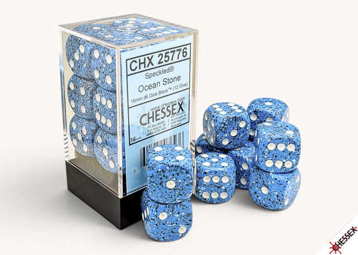 Chessex:  Speckled Ocean Stone 16mm d6 Dice Block