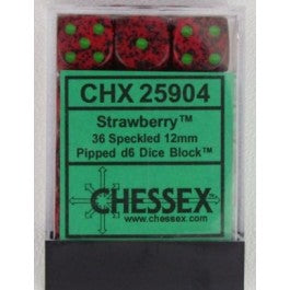 Chessex:  Speckled Strawberry 12Mm D6 Dice