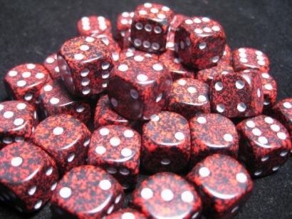 Chessex: Speckled Silver Volcano 12Mm D6 Dice