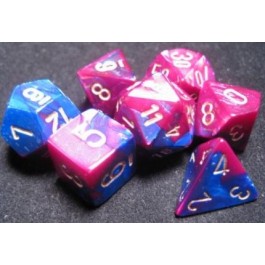 Chessex Gemini Blue-Purple/gold  7 Dice Set