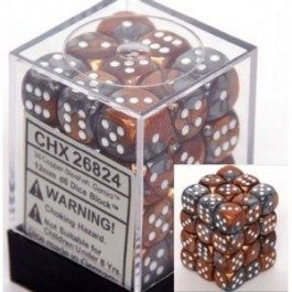 Chessex: Gemini Copper/Steel 12Mm D6 Dice