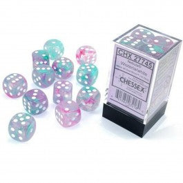 Chessex Nebula Wisteria/white 16MM D6 Dice Block