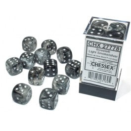 Chessex: Borealis Light Smoke/Silver 16mm