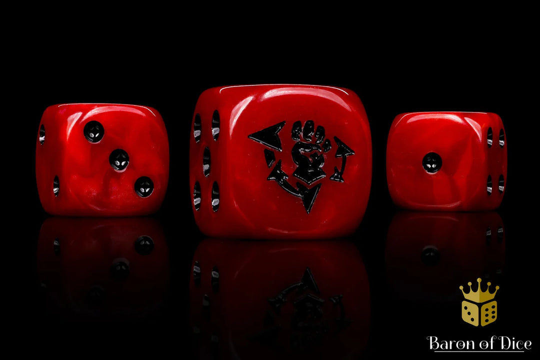 Chaos Corsairs Square Corner 25 Dice Set