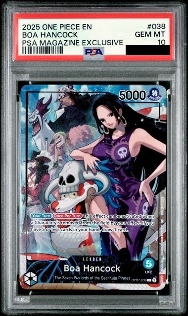 2025 ONE PIECE PROMOS #038 BOA HANCOCK PSA MAGAZINE EXCLUSIVE
