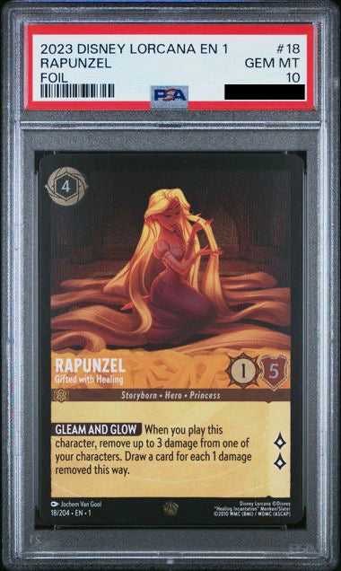 2023 DISNEY LORCANA EN 1-THE FIRST CHAPTER #18 RAPUNZEL FOIL