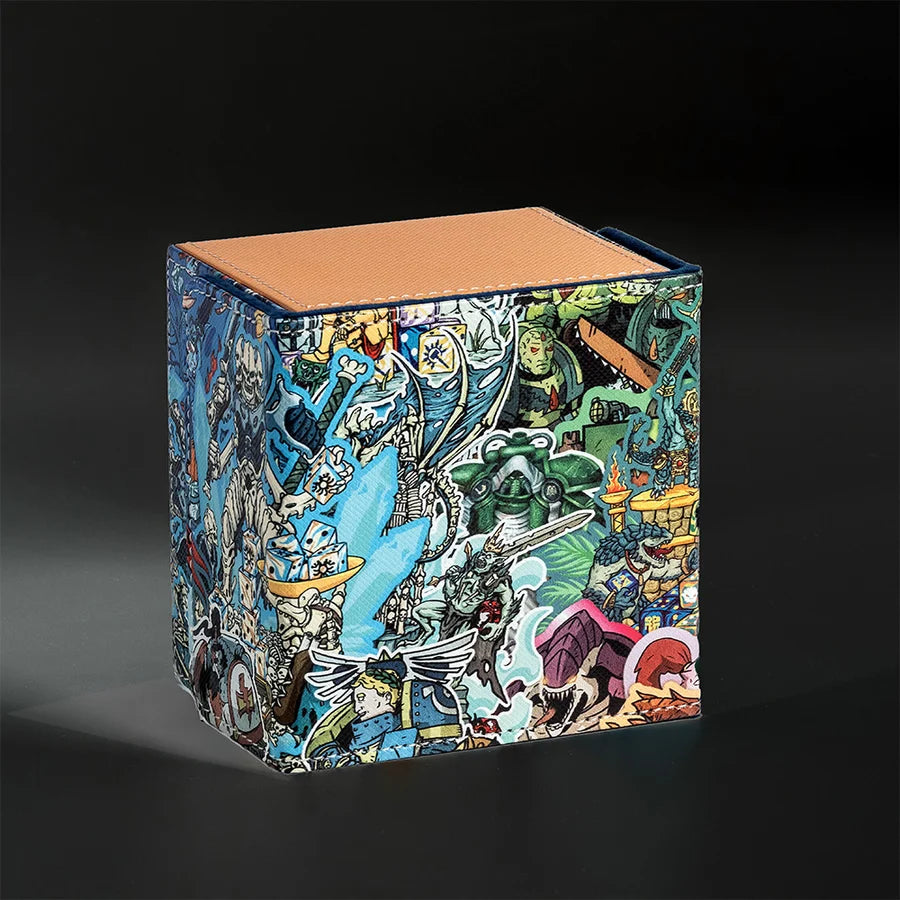 100+ XL Deck Box | Grimdark Collage