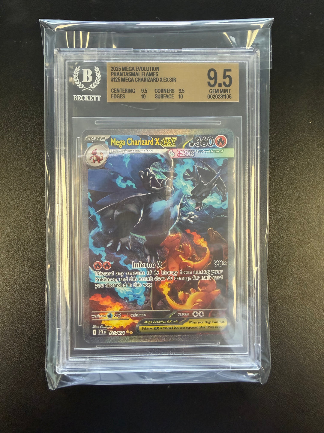 Mega Charizard X ex 125/094 BGS 9.5
