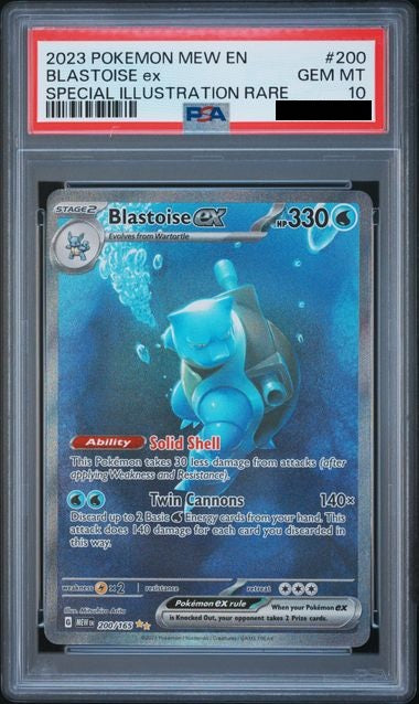 BLASTOISE EX SPECIAL ILLUSTRATION RARE PSA 10