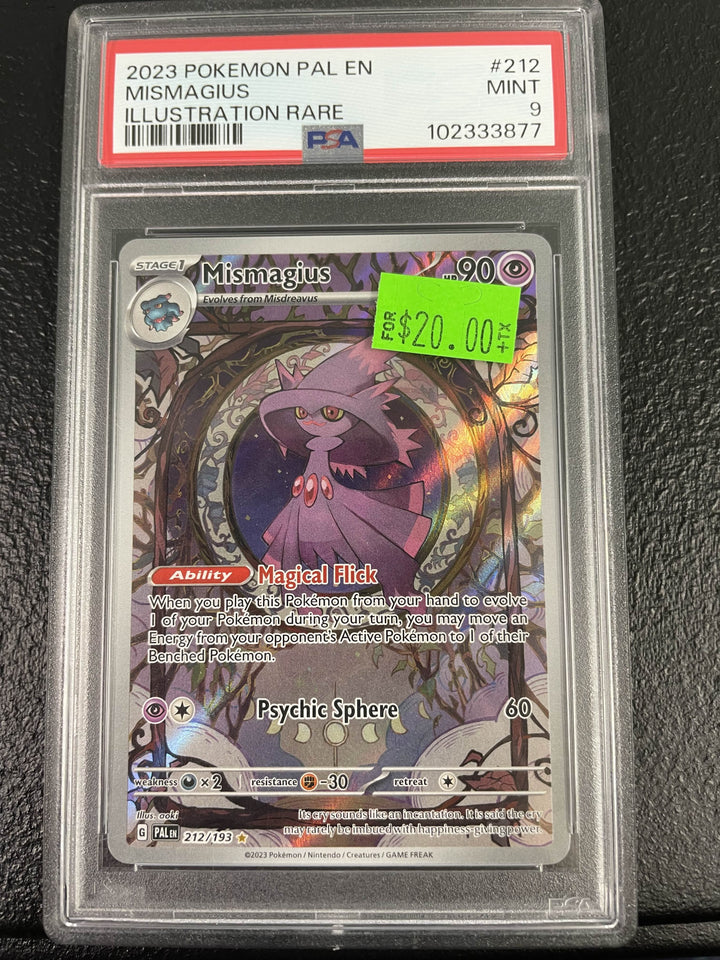 Mismagius Illustration Rare PSA 9