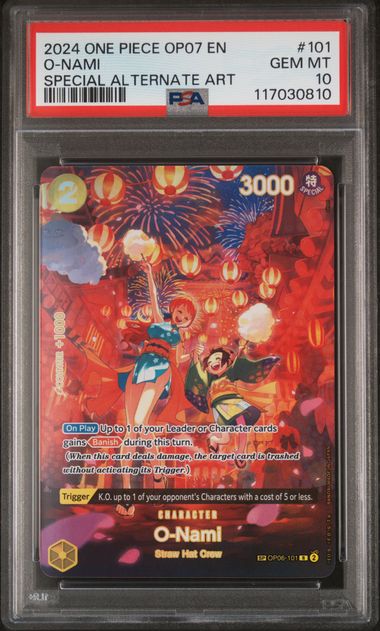 O-Nami Special Alternate Art PSA 10