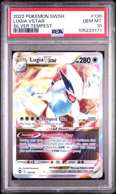 Lugia VSTAR (Silver Tempest) PSA 10