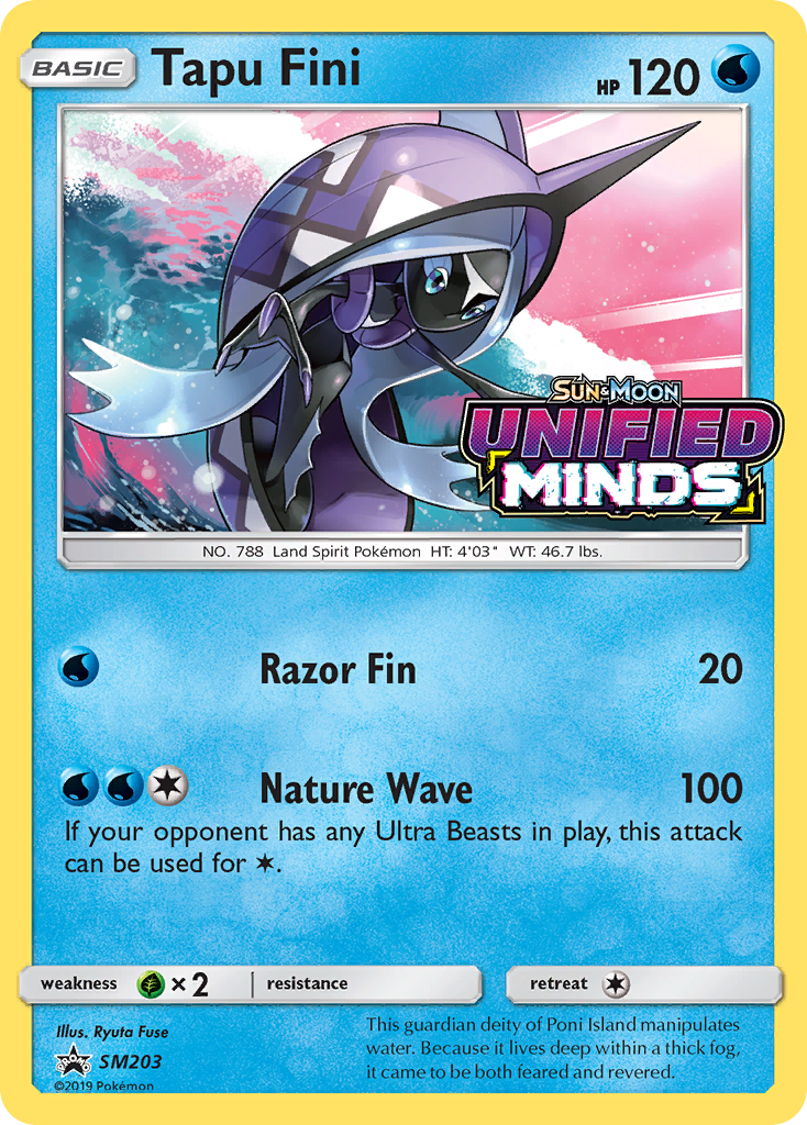 Tapu Fini - SM203 (Prerelease) SM203/248 - Holofoil