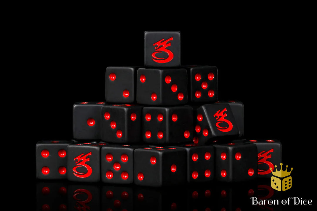 Space Corsairs Dice - Matte Black 25 Dice Set