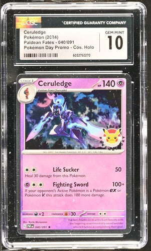 Ceruledge Pokemon Day Promo CGC 10