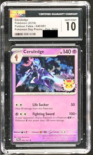 Ceruledge Pokemon Day Promo CGC 10