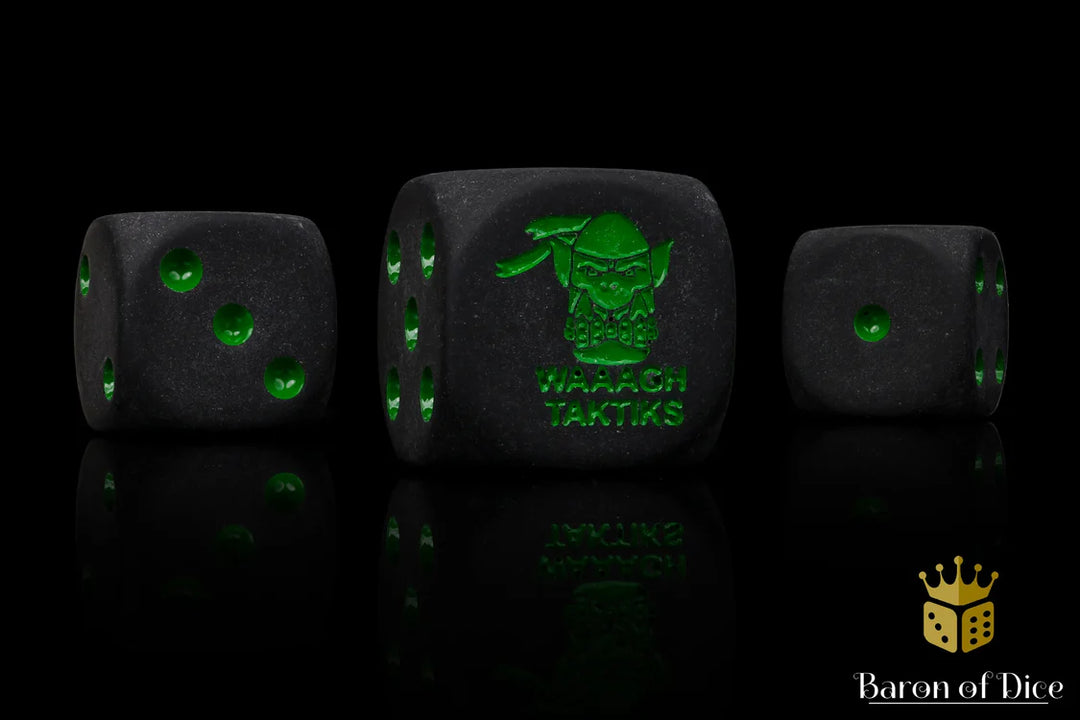 WAAAGH Taktiks Dice Square Corner 25 Dice Set