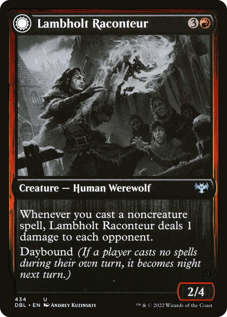 Lambholt Raconteur // Lambholt Ravager (DBL-434) - : (Double Faced Transform) Foil