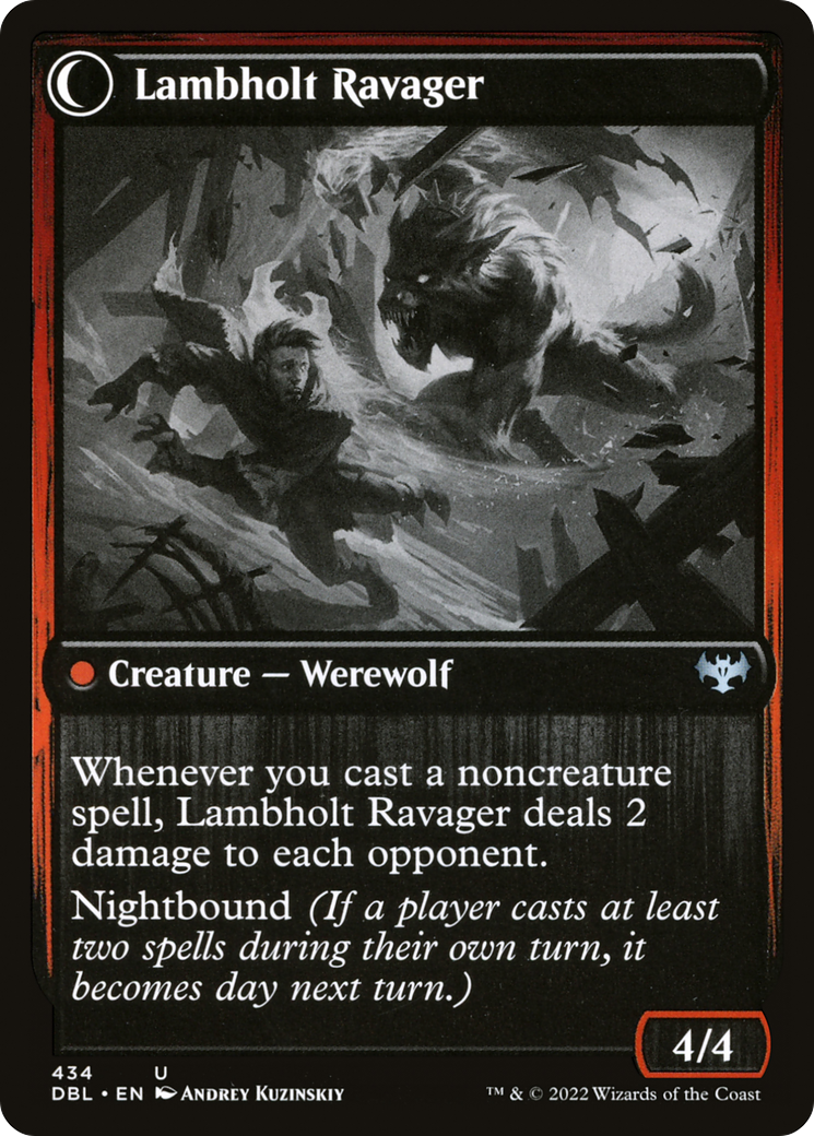 Lambholt Raconteur // Lambholt Ravager (DBL-434) - : (Double Faced Transform) Foil