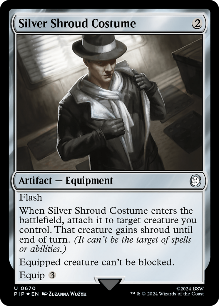 Silver Shroud Costume (PIP-670) -  Foil