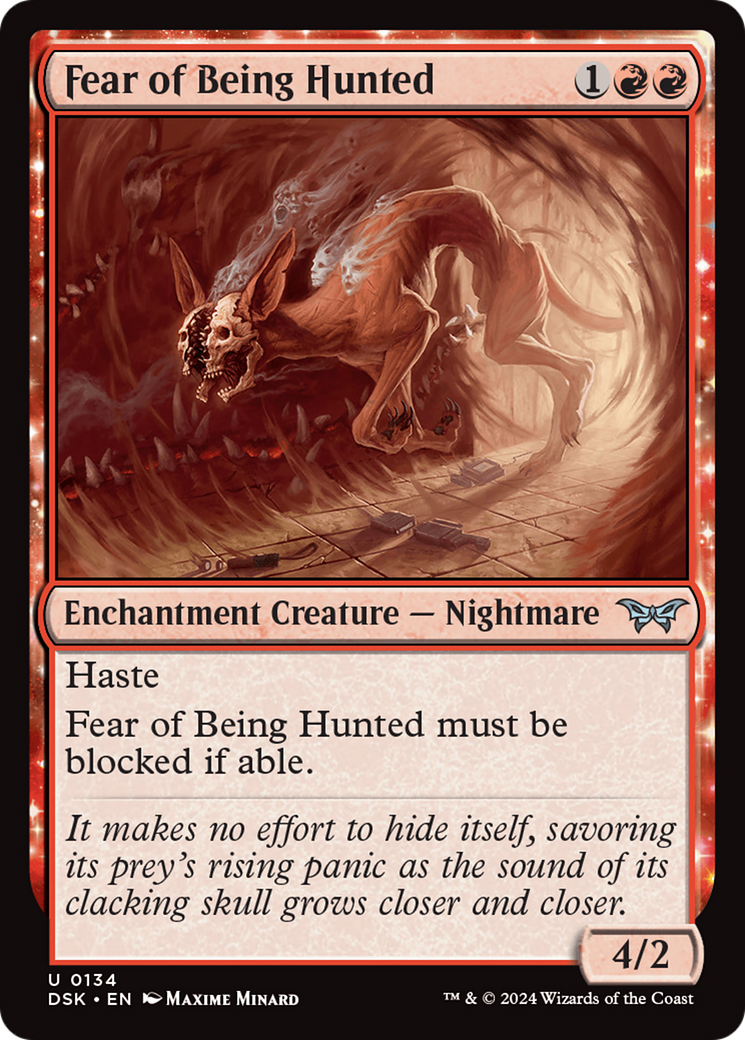 Fear of Being Hunted (DSK-134) - : (enchantment) Foil