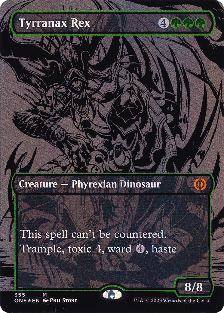 Tyrranax Rex (ONE-355) -  (Borderless) Foil