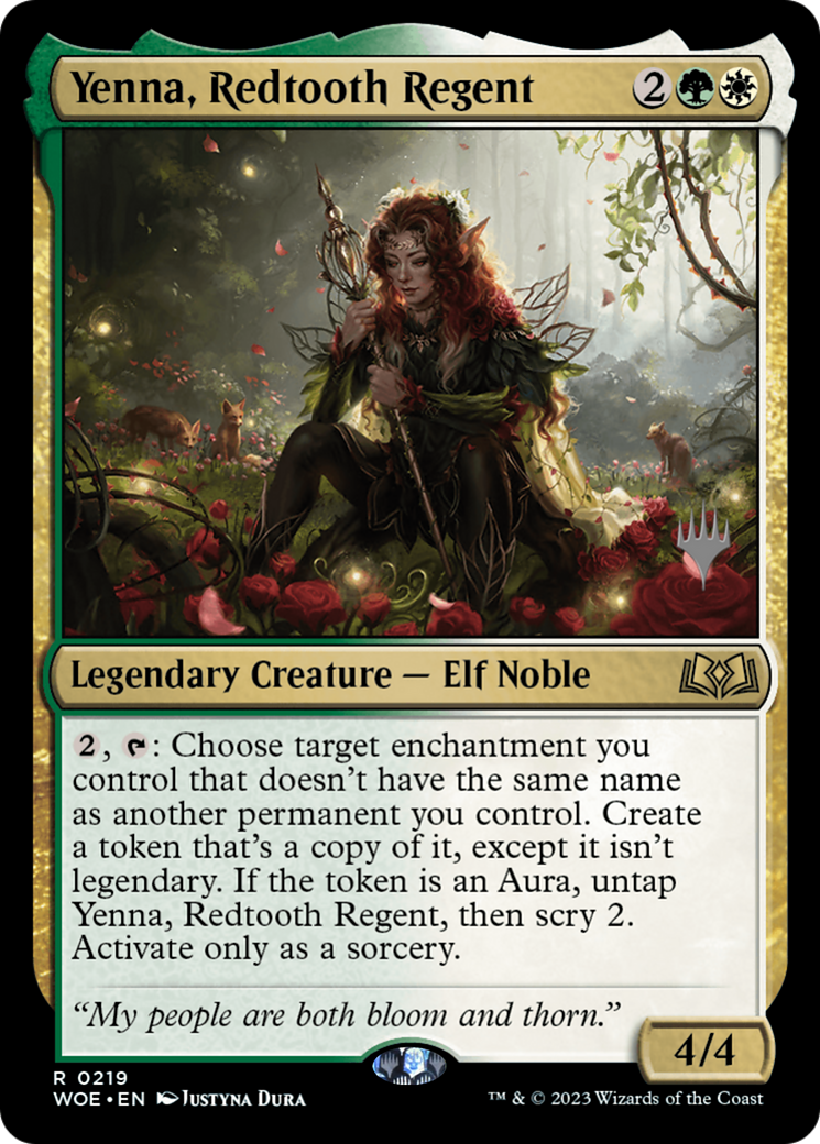 Yenna, Redtooth Regent (PPWOE-219P) -  Foil