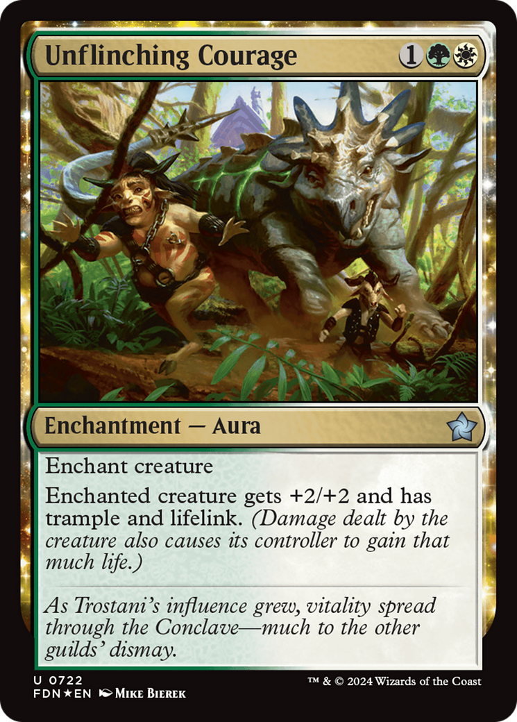 Unflinching Courage (FDN-722) -  Foil