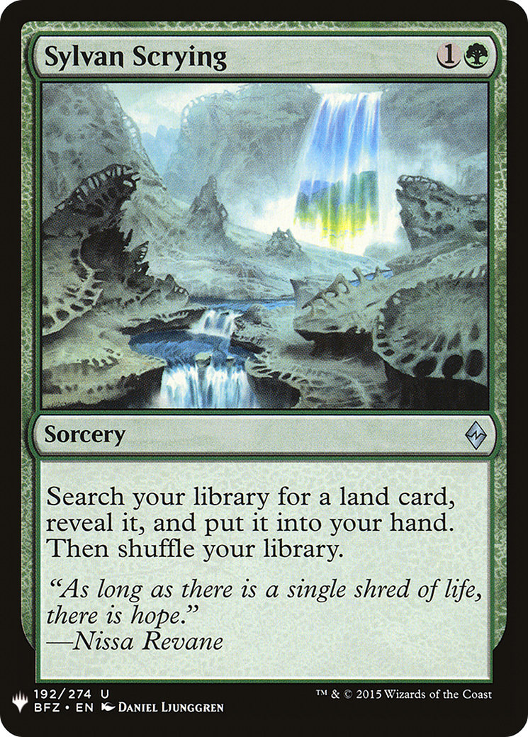 Sylvan Scrying (LIST-BFZ-192) -