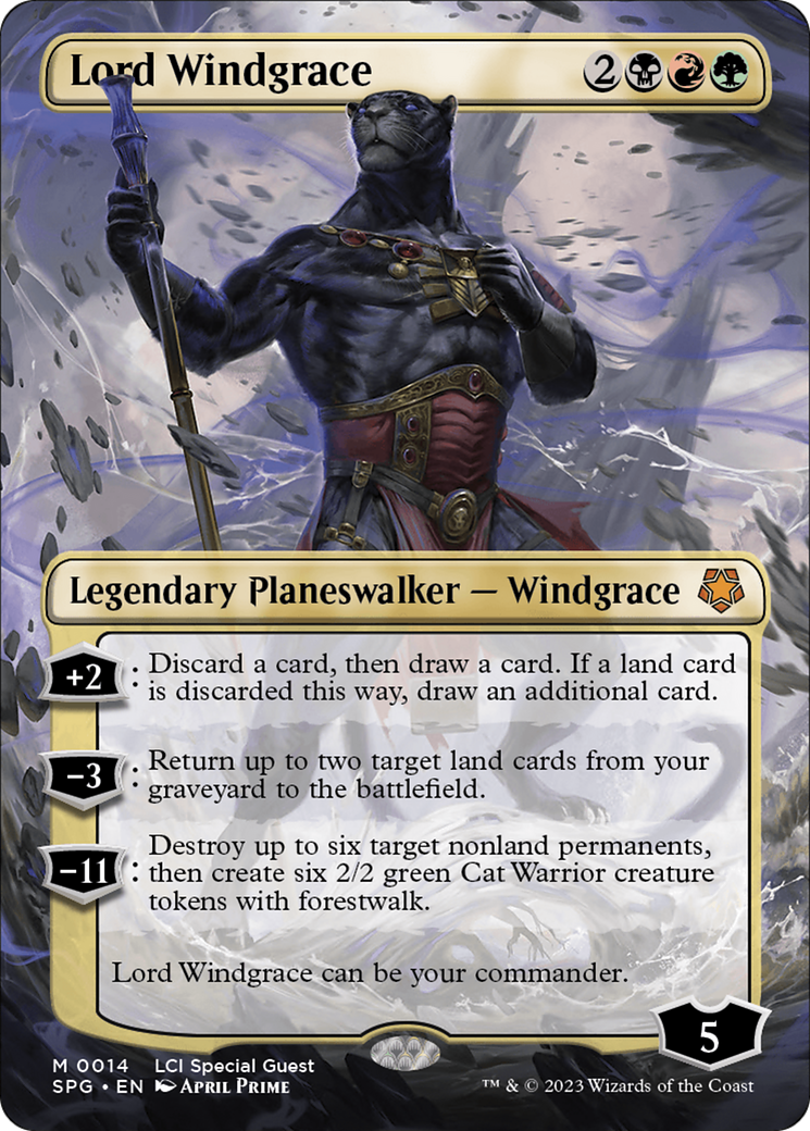 Lord Windgrace (SPG-014) -  (Borderless) Foil