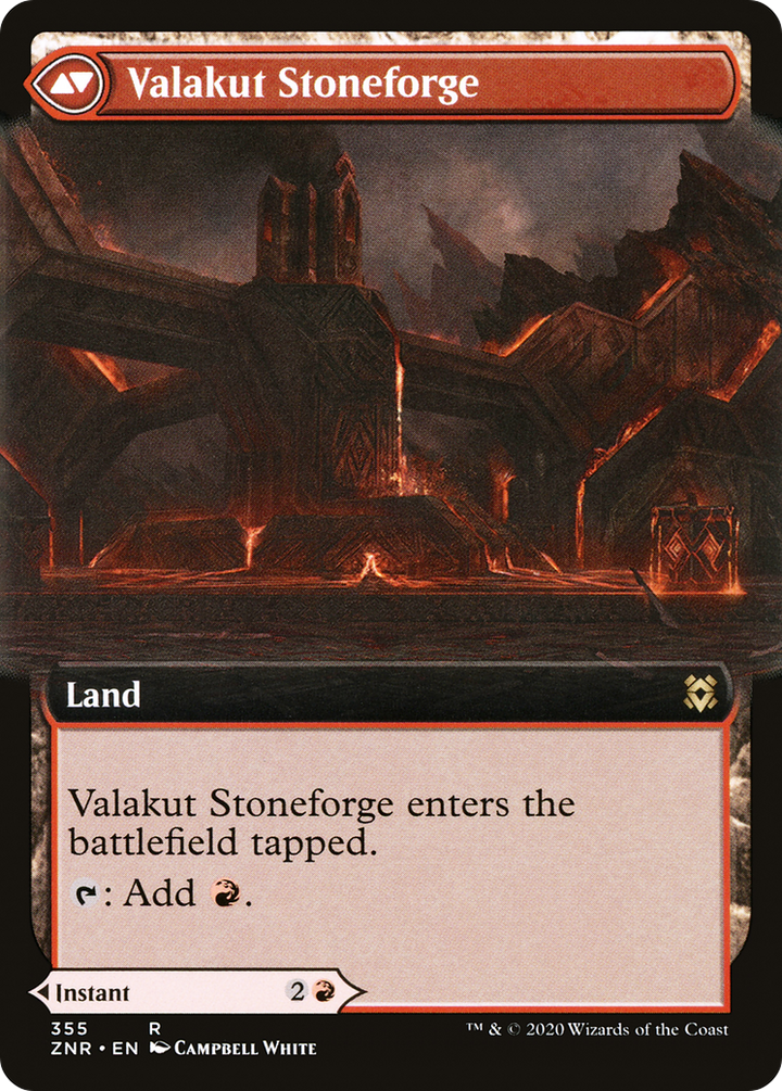 Valakut Awakening // Valakut Stoneforge (ZNR-355) - : (Extended Art)