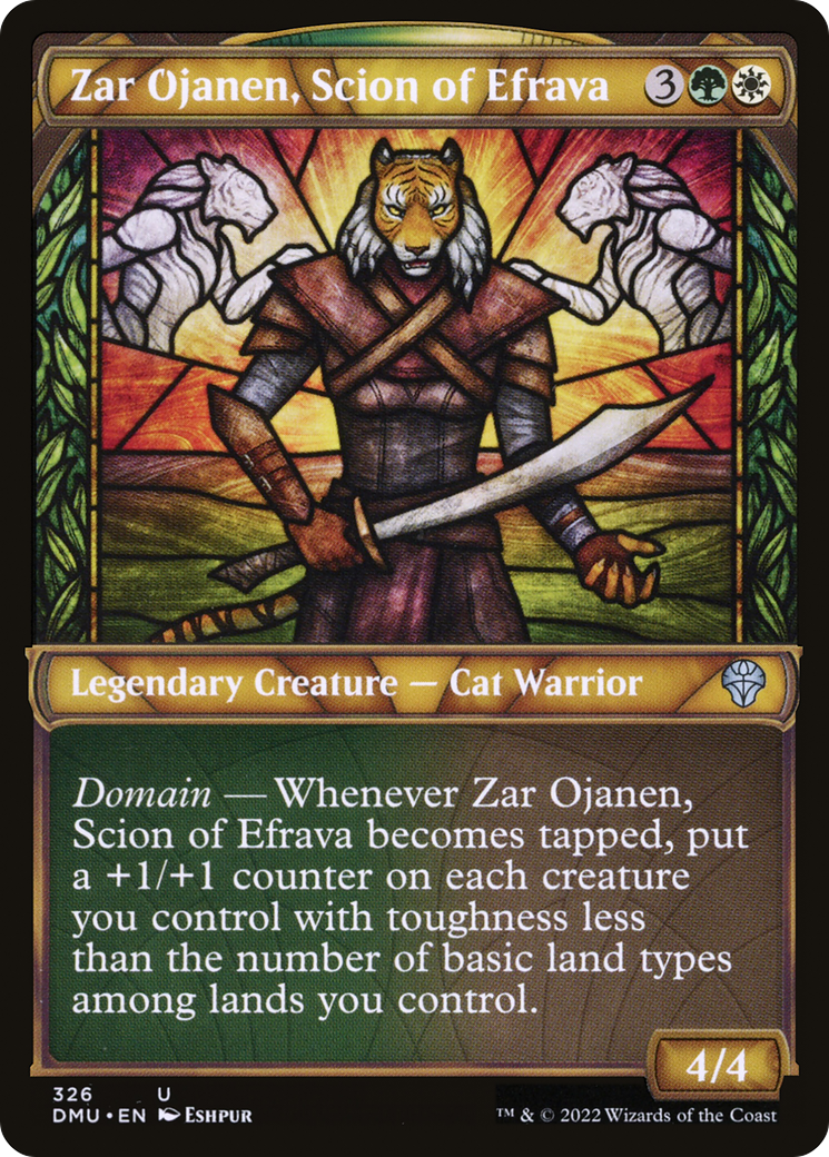 Zar Ojanen, Scion of Efrava (DMU-326) - : (Showcase) Foil