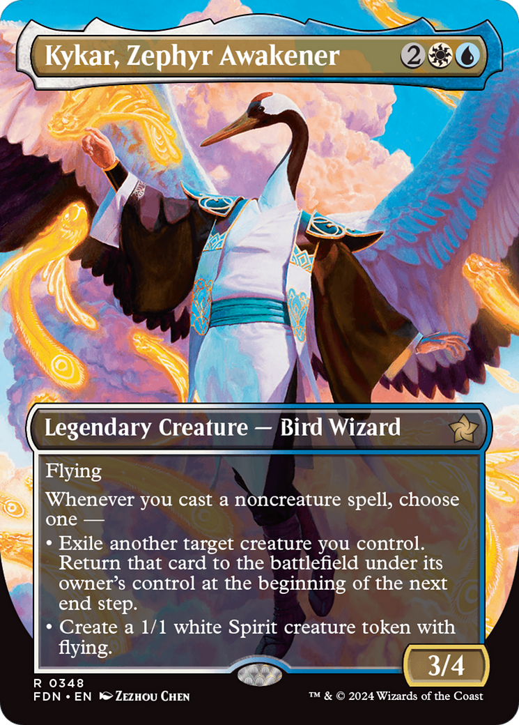 Kykar, Zephyr Awakener (FDN-348) -  (Borderless) Foil