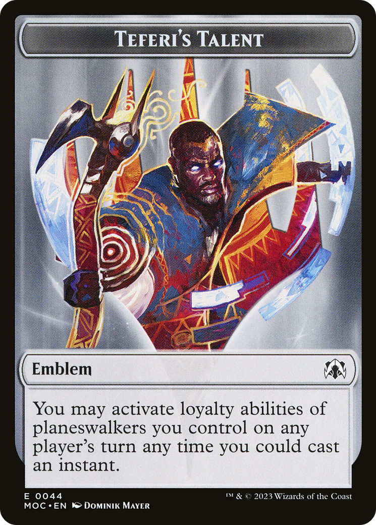 Teferi's Talent Emblem (TMOC-044) -  Foil