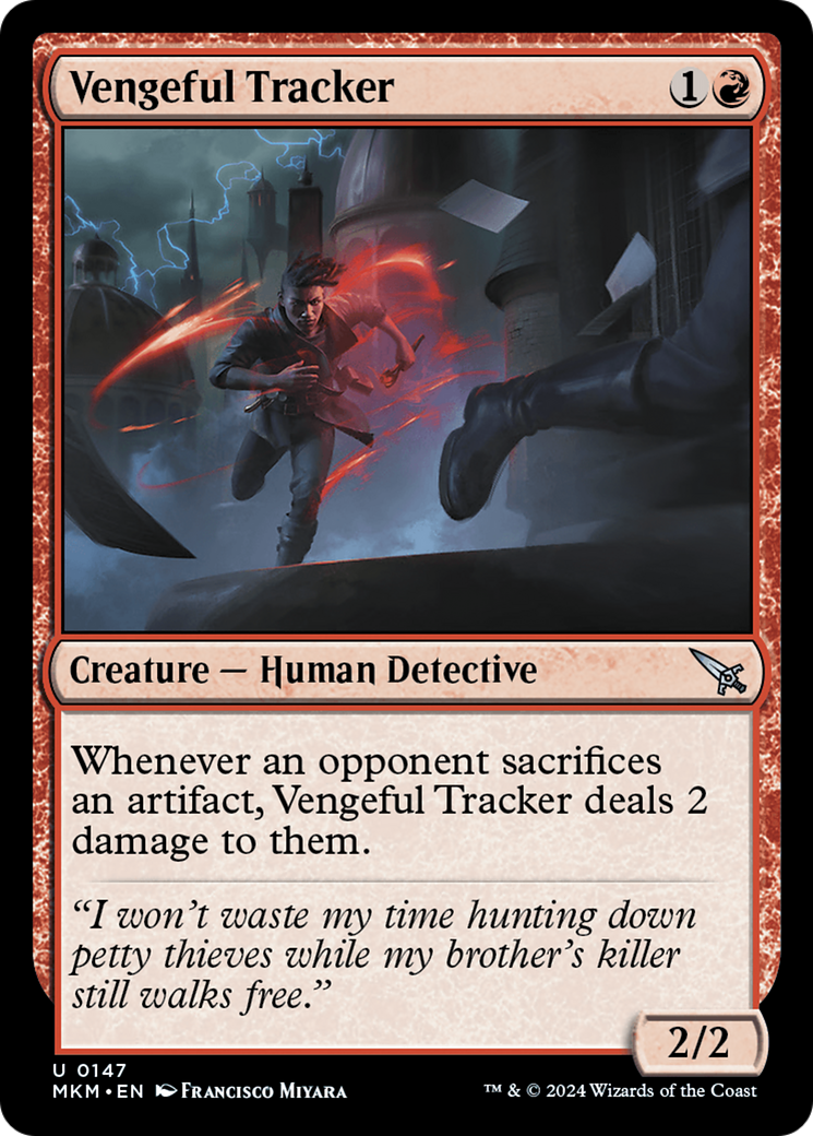 Vengeful Tracker (MKM-147) -  Foil