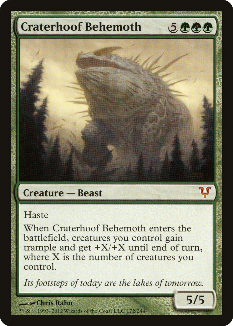 Craterhoof Behemoth (AVR-172) -  Foil