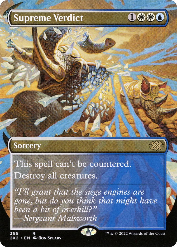 Supreme Verdict (2X2-388) -  (Borderless) Foil