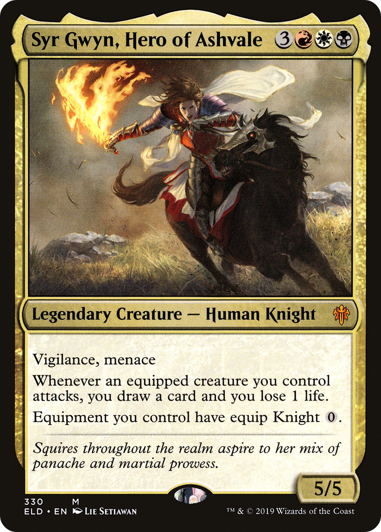 Syr Gwyn, Hero of Ashvale (ELD-330) -  Foil